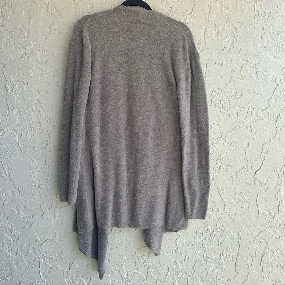 BAREFOOT DREAMS Sweater‎ Cardigan Women L/XL Bamboo Chic Lite Knit Beige